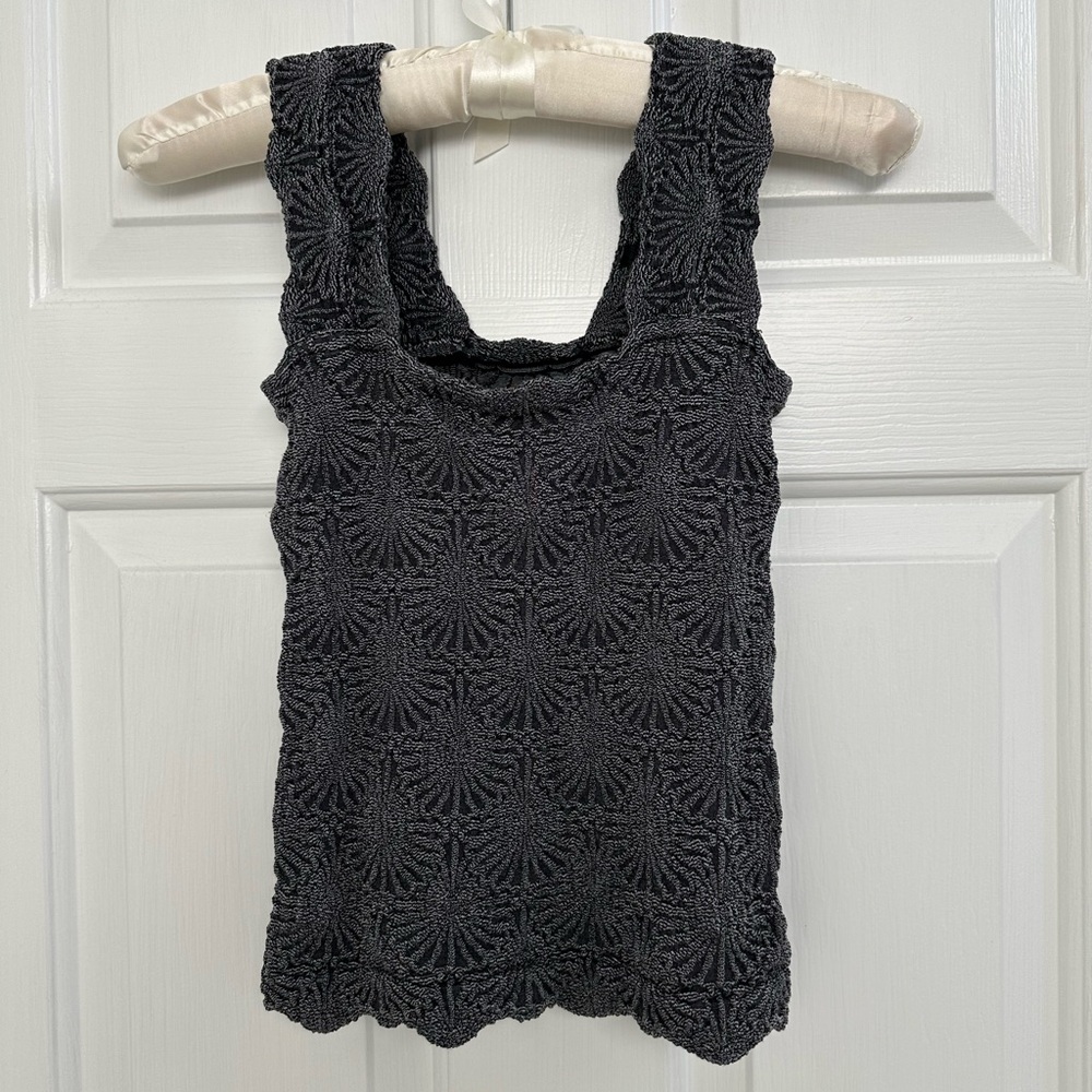 Free People Love Letter Floral Knit Tank Top
